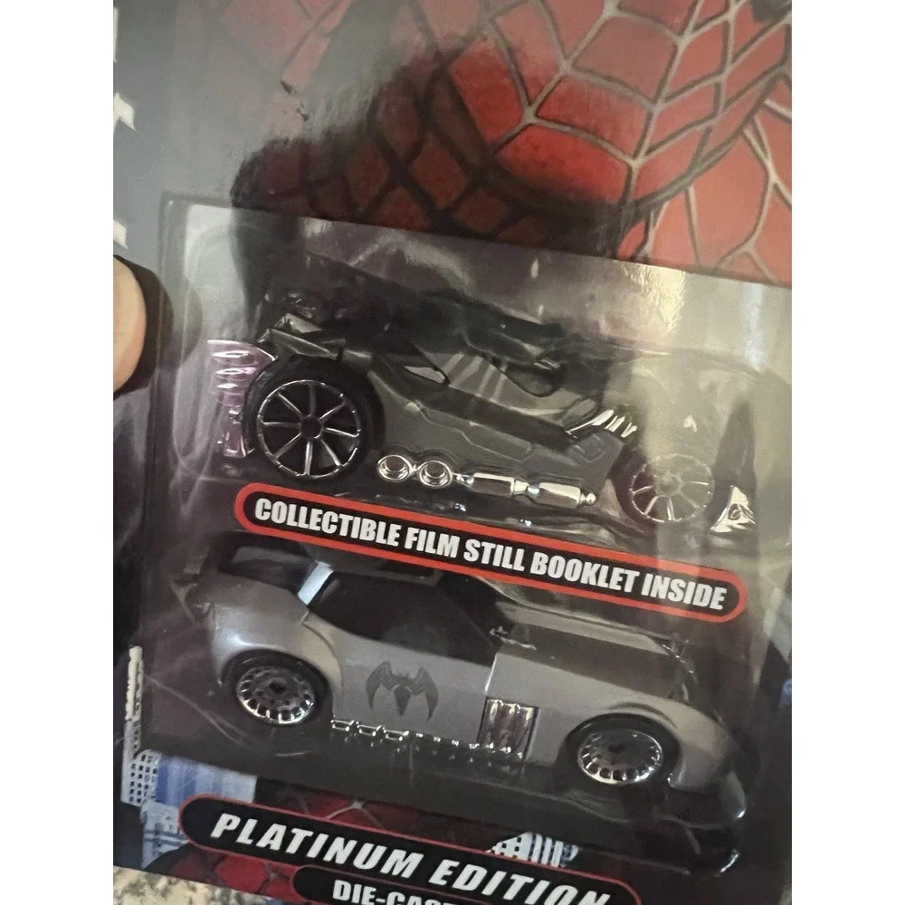 Spider-Man Platinum Edition Die-Cast Car Set 1:64 w Film‎ Still Booklet MGA